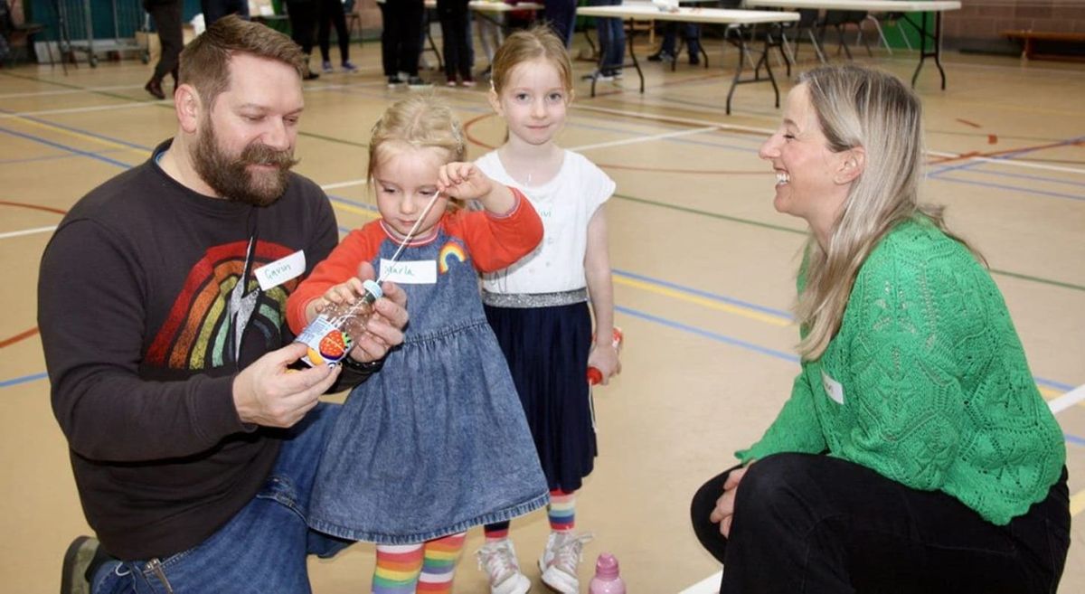 People at the engineering fun day